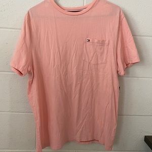 Tommy small logo T-shirt peach color